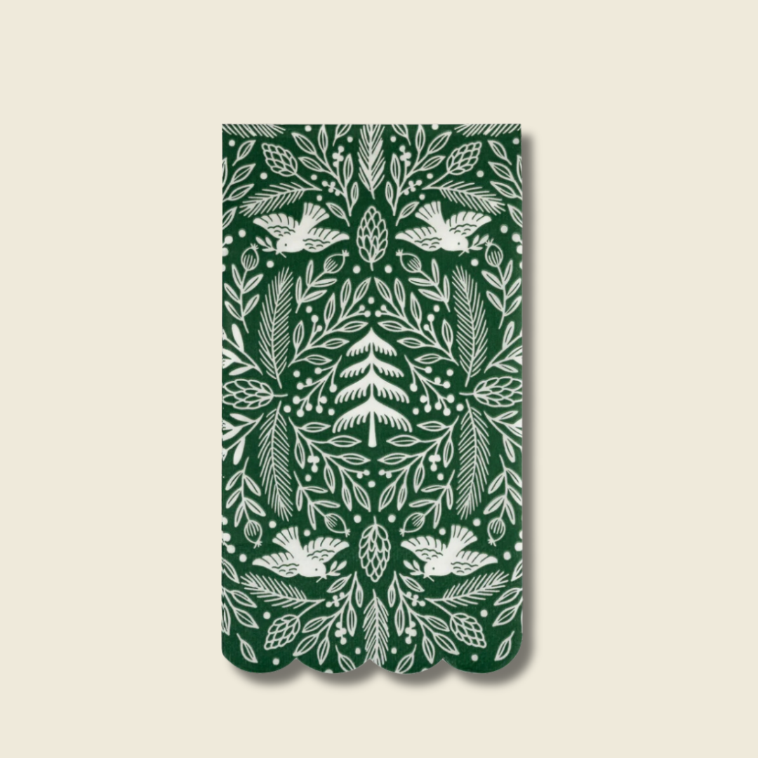 My Mind's Eye Woodland Scalloped Dinner Napkin