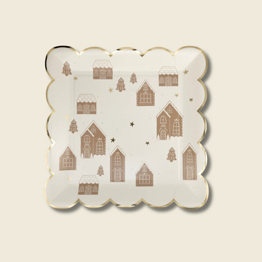 My Mind's Eye Gingerbread Scattered House Plate